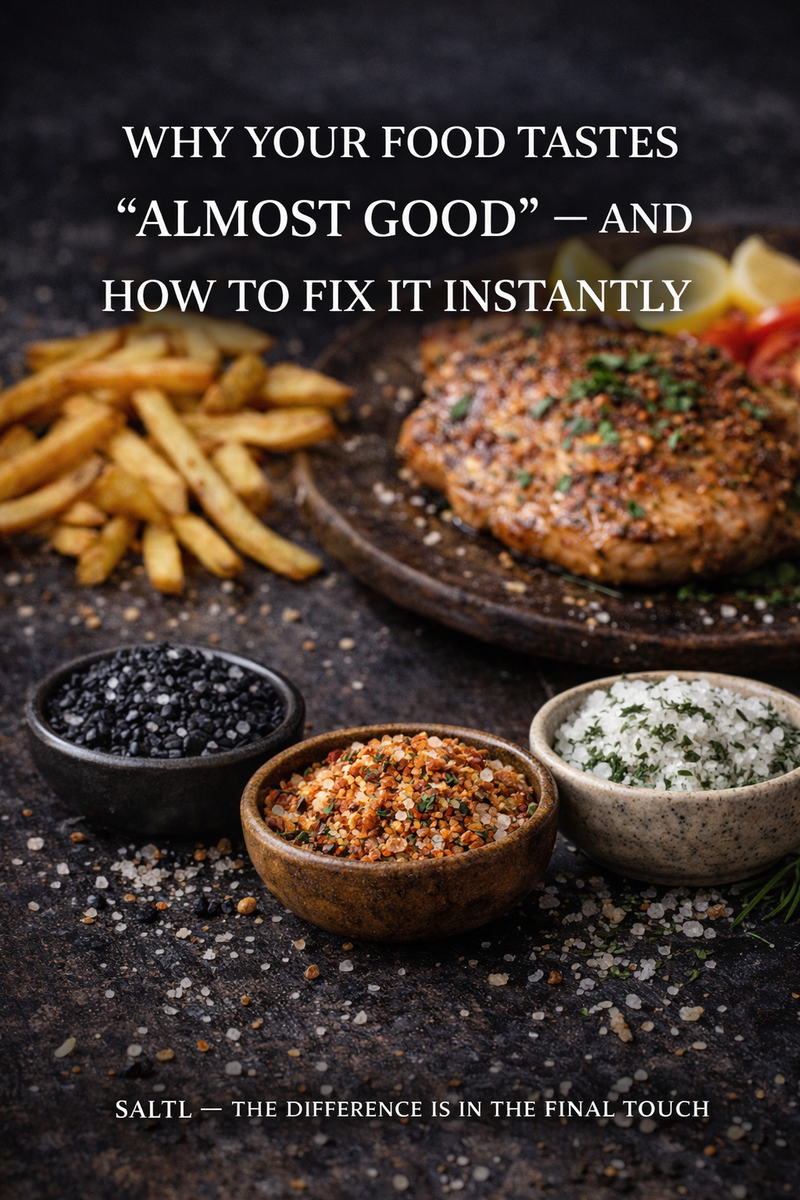 Why Your Food Tastes “Almost Good” And How to Fix It Instantly – Saltl